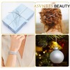 Sliver Dreadlock Braids Hair Accessories, 2 Pieces 5M Braiding Hair