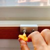 Dual-Hole Sash Window Safety Lock Door Stopper 3ea