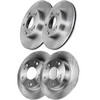 AUTOSTEADY 4PC Front 10.3" Rear 10.24" Vented Brakes Rotors Replacement