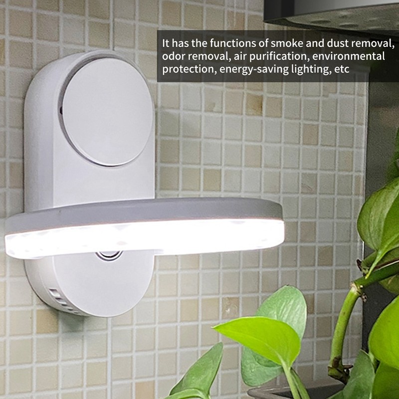 Negative Ion Air Purifier with LED Sensing Night Light Portable
