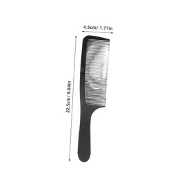 Vaguelly 2pcs Professional Curved Barber Comb Static Hair Cutting Combs for Men Ergonomic Design for Easy Styling Trimming for Fades Hairstyles Black White