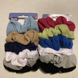 Goody 6 Multi-Color Scrunchies Ponytail Holders New 2002 (2 Sets) G101