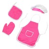 WOONEKY 1 Set Cooking Playset Girl Baking Apron Chef Hat