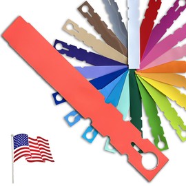 TAGKRAFTERS 7" x 1" Coral - 250 Pcs - Plastic Plant Tags and Labels - Wrap Around Thermal Plastic - Nursery Garden Tree Labels | Made in The USA |