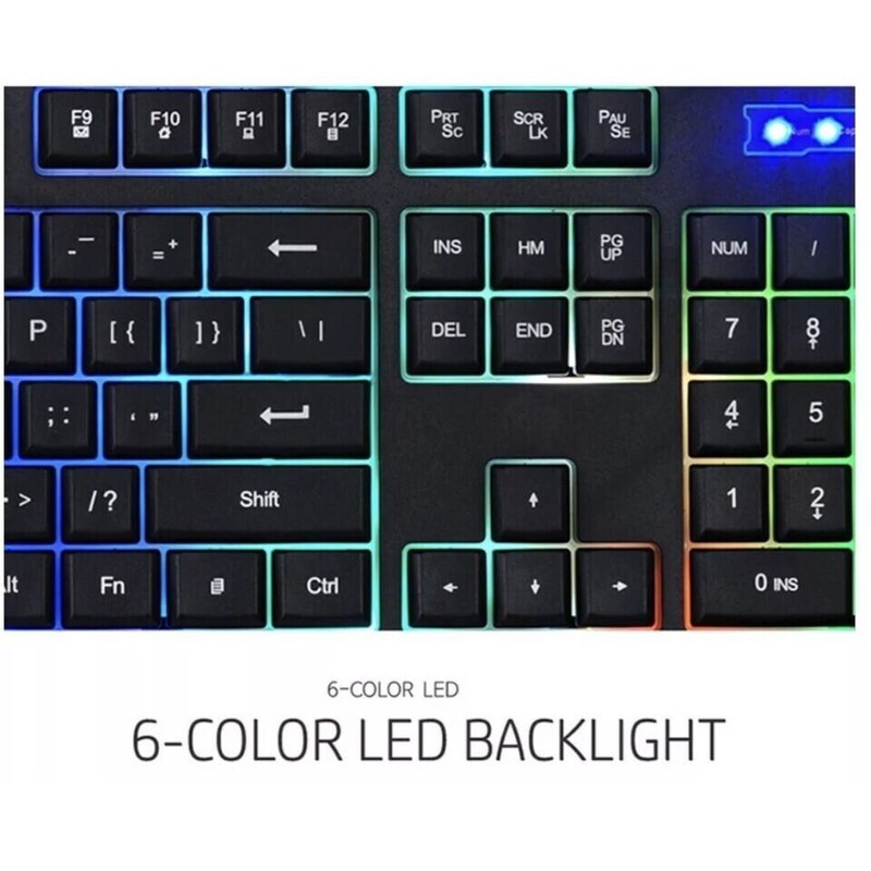 HP GK1100 Wired Gaming Keyboard + Mouse combo, LED backlit