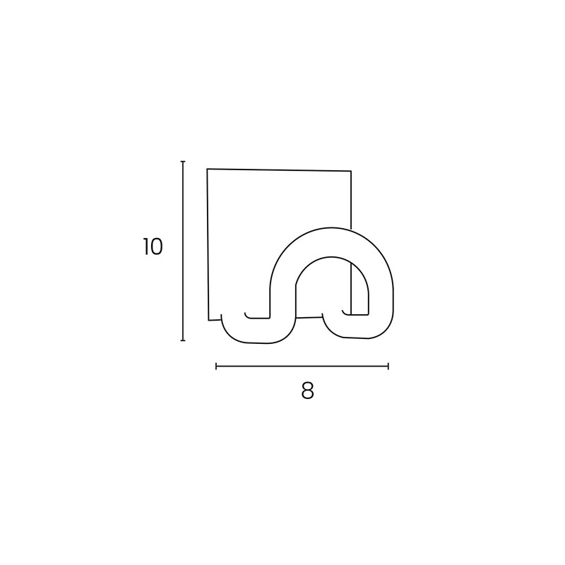 Unilux Coat Hooks 'Fil Magnetic Hooks (1 Pack, Green