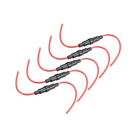 sourcing map Inline Screw Type Fuse Holder 20 Gauge AWG 5Pcs for 5mm x 20mm Tube Fuse