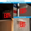 LEONLITE Emergency Exit Sign, LED Edge Lit Exit Sign, Exit