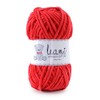 LEAMI Chenille Soft Yarn Plain 136 Red (100 g/120 m)