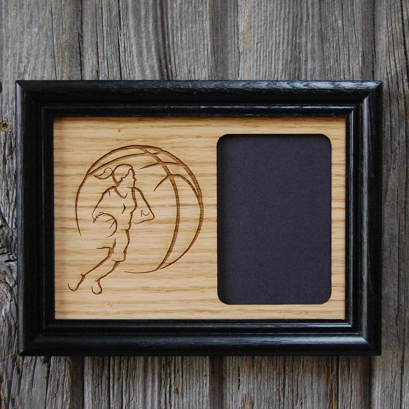 Basketball Picture Frame - 5x7 Frame Holds 3x4 Photo