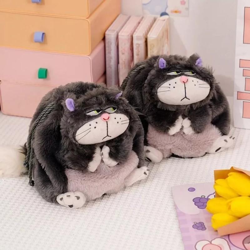 Jextech Peluche Cenicienta Lucifer Gato Muñeco Bolso Bandolera 20cm