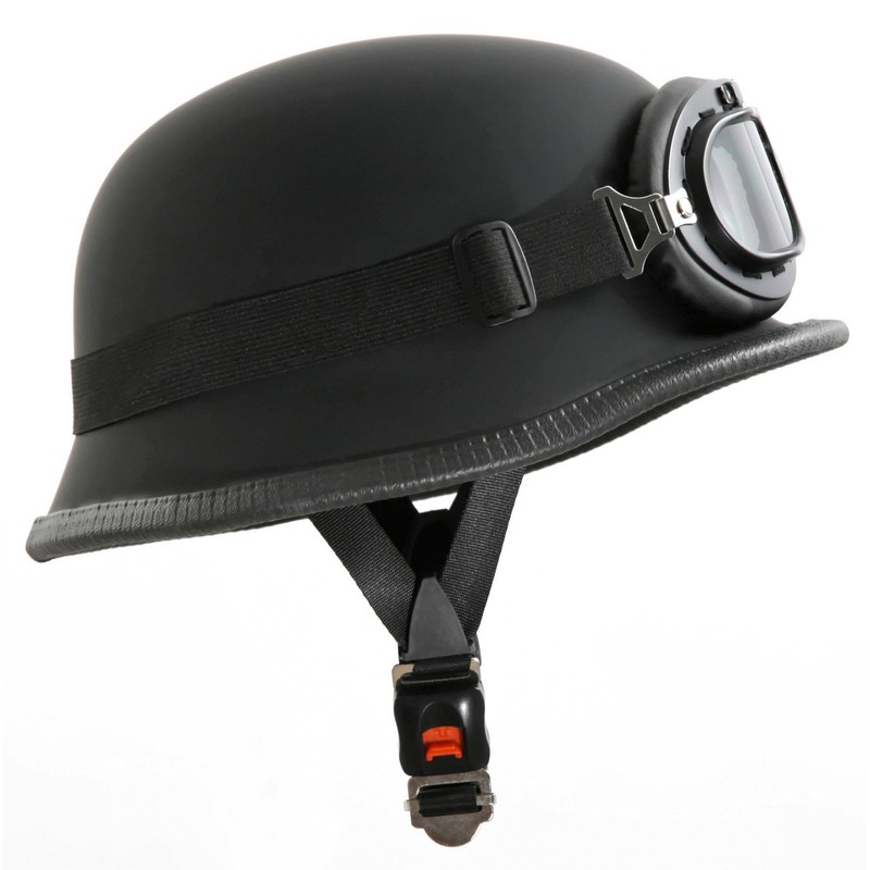 ATO WH1 Motorcycle Helmet in the Wehrmacht Style with Aviator