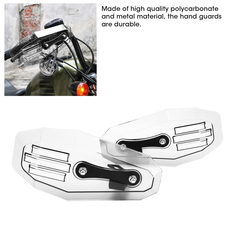KIMISS Motorcycle Handguards, 2PCS Hand Guards Motorcycle Hand Guard Brush