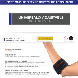 CHAMPION Tennis Elbow Strap, White