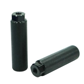 YMWALK Black Aluminum Alloy Bike Pegs 2 Pack –Anti-Slip Foot Pegs for Mountain and BMX Bikes – Compatible with 3/8 Inch Axles –Perfect Rear Stunt Pegs for Dirt Bike and Cycling Enthusiasts (Black)