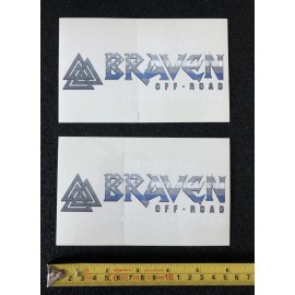 Unbranded 2 BRAVEN OFFROAD DECALS STICKERS utv overland pitbull racing powersports atv rv
