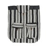 Handwoven Nepalese Two Pocket Cotton Hippy Style Backpacks (Black &