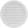 HVAC OV 6" Inch (Grille Dimensions) White Plastic Round Vent