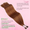 YoungSee Copper Hair Extensions - Nano Loop Human Hair, 25s