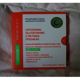Nature Select Liposome Glutathione C Retinol Phospholipid Coating Pure Content 500mg / 네이처셀렉 리포좀 글루타치온C 레티놀 인지질코팅 순수함량 500mg