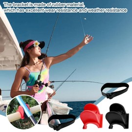 Kayak Rod Holder - Set of 2 Soft Boat Rod Rack Inserter - Outdoor Fishing Gear, Reusable Fishing Pole Mount for Fishing Poles or Fishing Rods