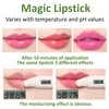 LZYLLS 2PCS Crystal Color Changing Lipstick,Nutritious Moisturizing Lip Balm,Magic Temperature
