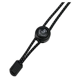 Bernit No Tie Laces - Reflective Elastic Laces with Quick Release - Quick Lacing System Kids - Adjustable Length 120 cm, black, 120 cm