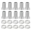 PATIKIL M10x18mm Hex Bolts and Nuts Kit, 10 Set Fine
