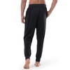 Joseph Abboud Men's Jogger Sleep Pajama Lounge Pants (2-Pack), Black/Heather