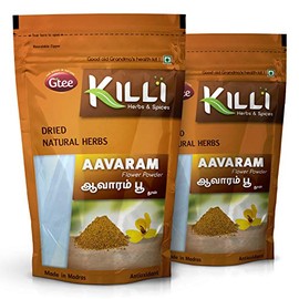 KILLI KILLI Avarampoo | Tarwar | Aavaram | Senna auriculata | Tangedu Flower Powder, 100g (Pack of 2)