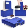 2 Cup Disposable Drink Carrier for Delivery with Handle,30 Count