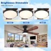 Depuley Small Ceiling Fan with Lights: 42-Inch Flush Mount Fan