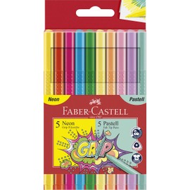 Faber-Castell 155310 - Felt Tip Pens Grip Colour Marker