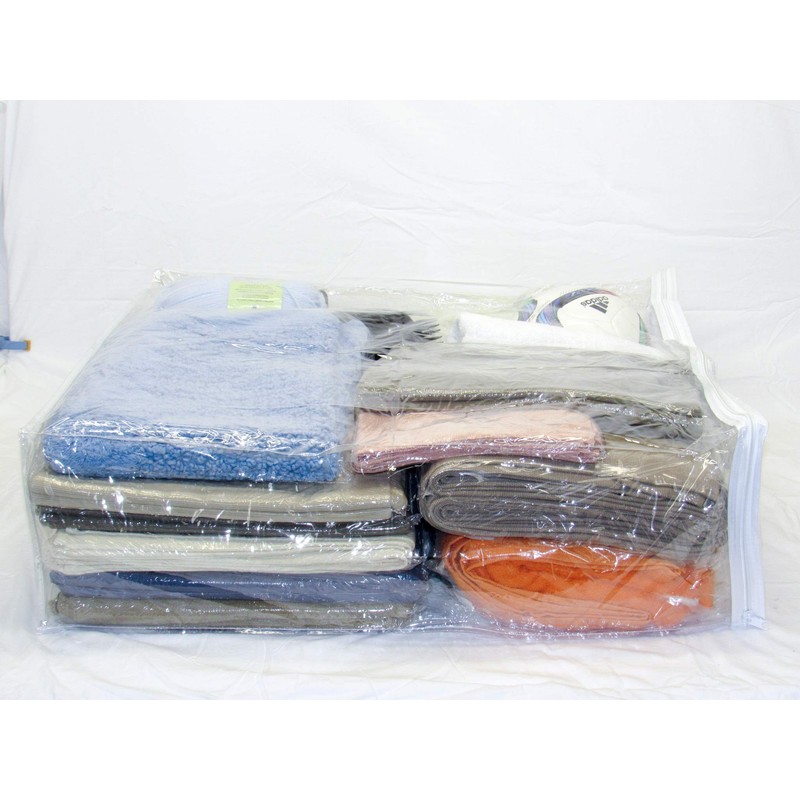 Clear Vinyl Zippered Storage Bags 24 x 27 x 7