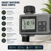 Automatic Water Timer for 2-Zone Garden Irrigation – IPX7 LCD