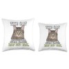 Cat The Cat Professional Human Trainer Throw Pillow