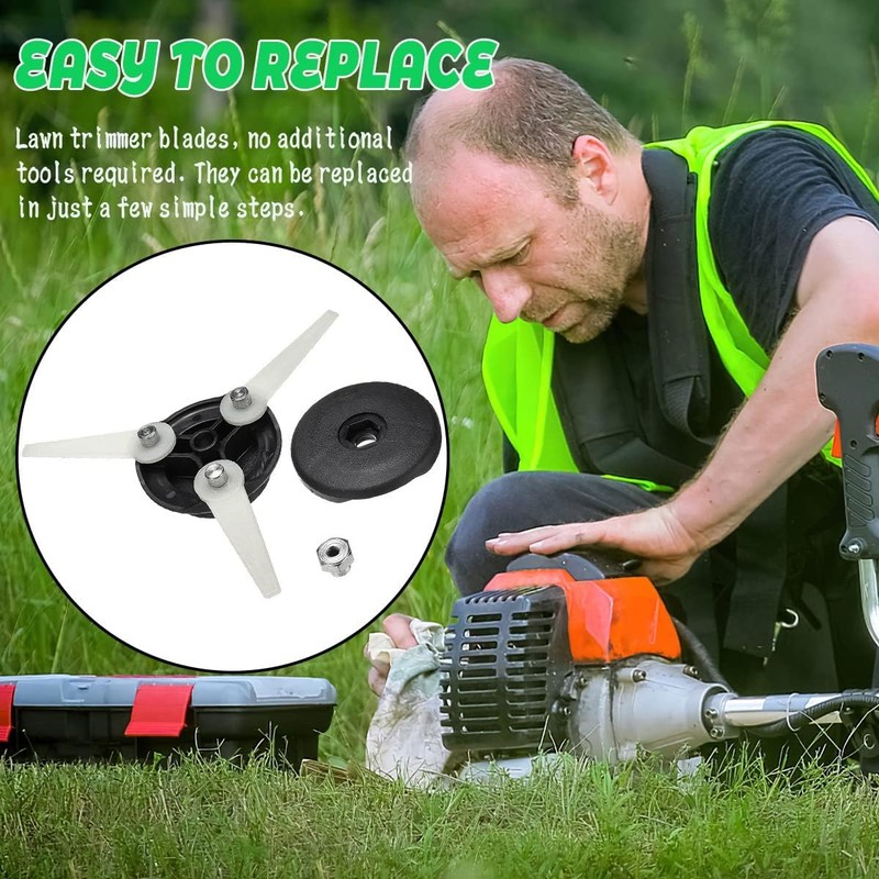 Glomora Lawn Mower Plastic Blade 24 Piece Replacement Kit For
