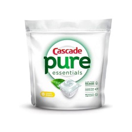 Cascade 3 pack  Cascade Pure Essentials Dishwasher Detergent , Lemon Essence 19 Count
