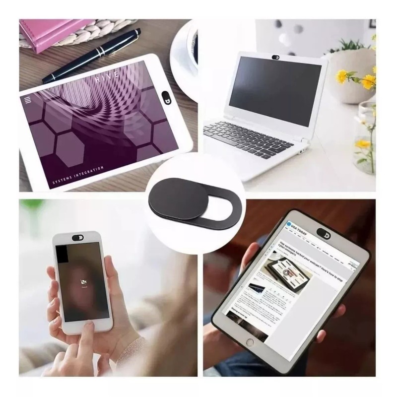 THE9SHOP Cubre Webcam Cubierta Anti Espia Camara Con Tapa Protector
