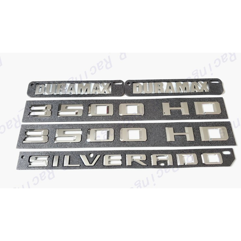 GM Auto Chrome Doors 3500HD Tailgate Silverado Hood Duramax Emblems