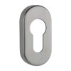 Oval Key Escutcheon Profile Cylinder Stainless Steel Matt Height 9