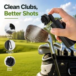 Golf Club Cleaning Kit for On-Course Care – Spray Brush, Groove Tool & Towel for Clubs and Golf Balls