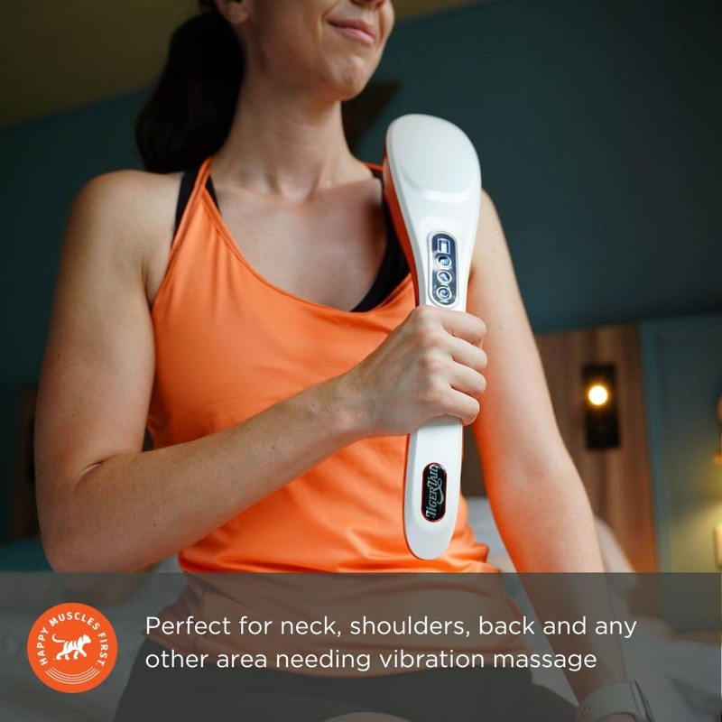 Tiger Tail Vibration Massager T-800 Long Arm Knot Buster Cordless