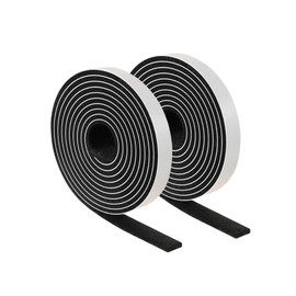 Furnigear Felt Strips with Adhesive Backing Heavy Duty Cuttable Felt Tape Roll Furniture Pads for Chair Legs - Protecting Hardwood Floors, Chair Wall Protector (Black, 80 x 0.5 x 0.14 Inch)