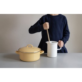 Riess, 0338-065, Küchenmaß 9, CLASSIC - PURE GREY, 10 cm Durchmesser, Höhe 14.8 cm, Inhalt 1 Liter, 0.447kg, Emaille, helles Grau, Induktion