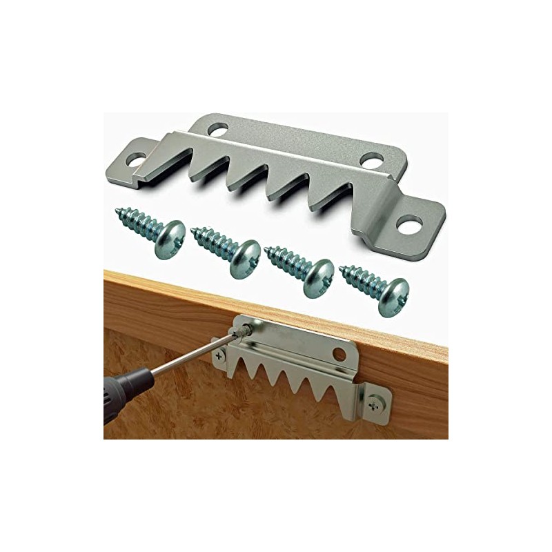 Large Premium Quality Professional Sawtooth Hanger with Screws (4 Pack)