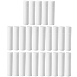 FRCOLOR DIY Lip Balm Tubes - 30pcs Packaging Containers for Lip Gloss, Tint, and Makeup - Travel Storage Tool