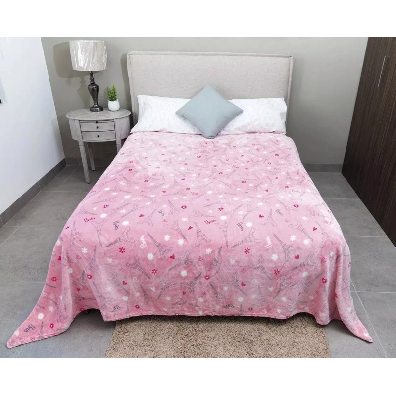 Tesso Cobija Tesso Cobertor ligero con diseño parís de 2.4m