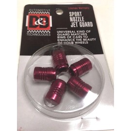 D&D 5x  RED SPORT NOZZLE CAR WHEEL TIRE RIMS VALVES DUST STEMS AIR CAPS 5704R