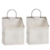 RUIPBOTE Wall-Hanging Storage Bags, Desktop Organizer Basket Cotton Linen Hanging
